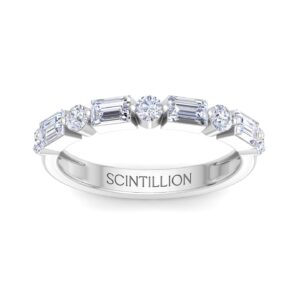 HALF-ETERNITY BAND 2PRONGS SETTING MIXED CUT