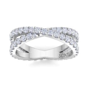 TWIST ETERNITY BAND SCALLOP SETTING